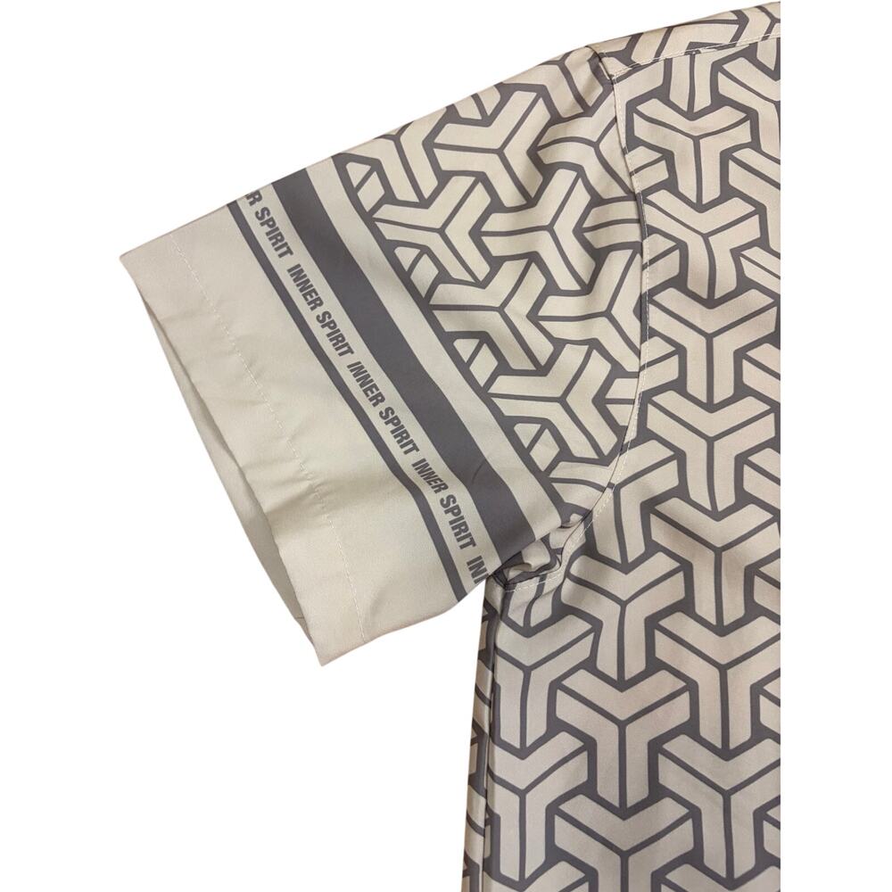 Pacsun Living It Up Woven Camp Shirt Short Sleeve Buttons - Picture 4 of 6